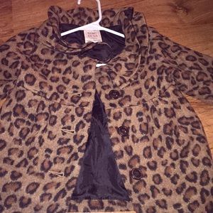 Leopard print jacket for toddler girl